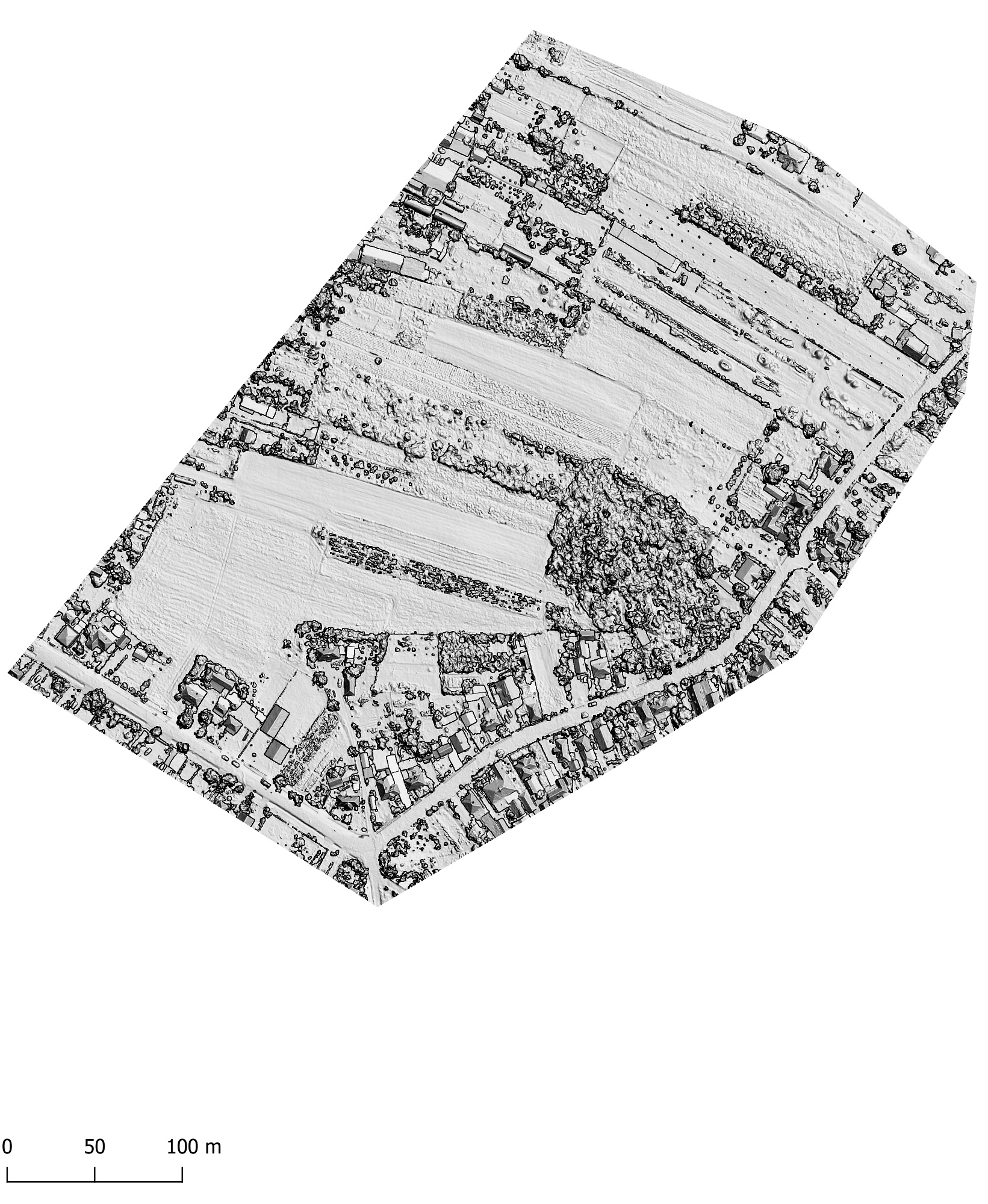 Stolniceni (Buridava romană) - model digital umbrit (hillshade)