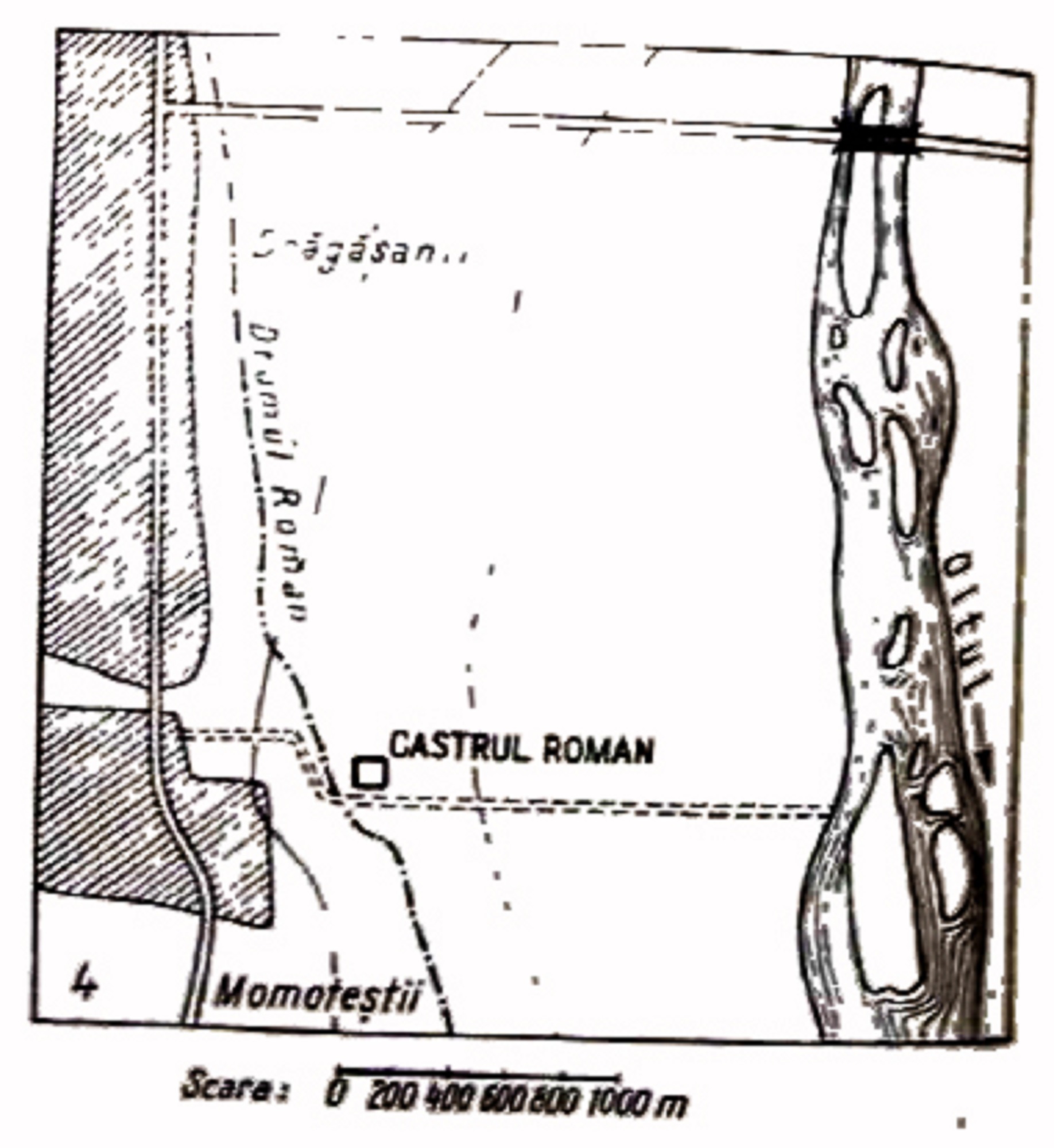 Drăgășani - localizarea presupusă a sitului (Tudor 1978, 316, fig. 92/4).